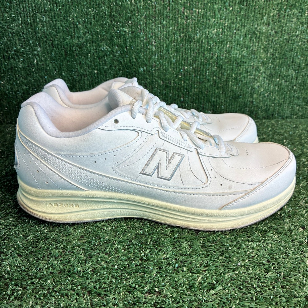 New Balance 577v1 Walking Strike Path Abzorb Leather Sneakers White Womens Sz 10